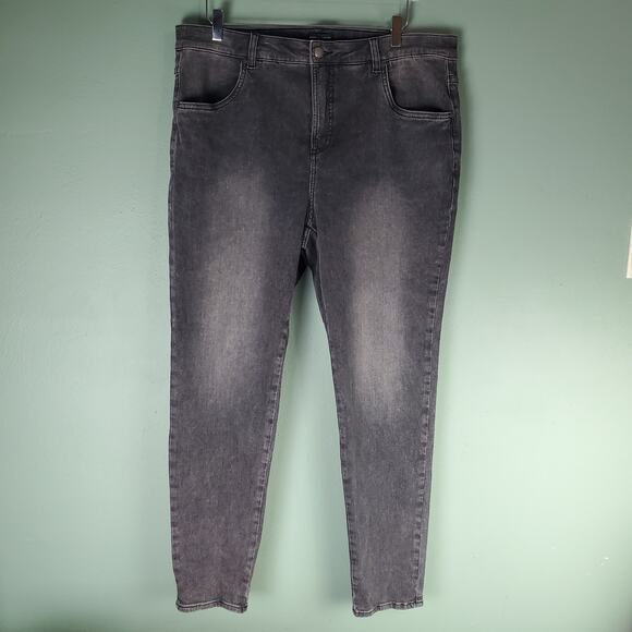 Universal Standard Womens Black High Rise Waist Skinny Jeans Size 18
